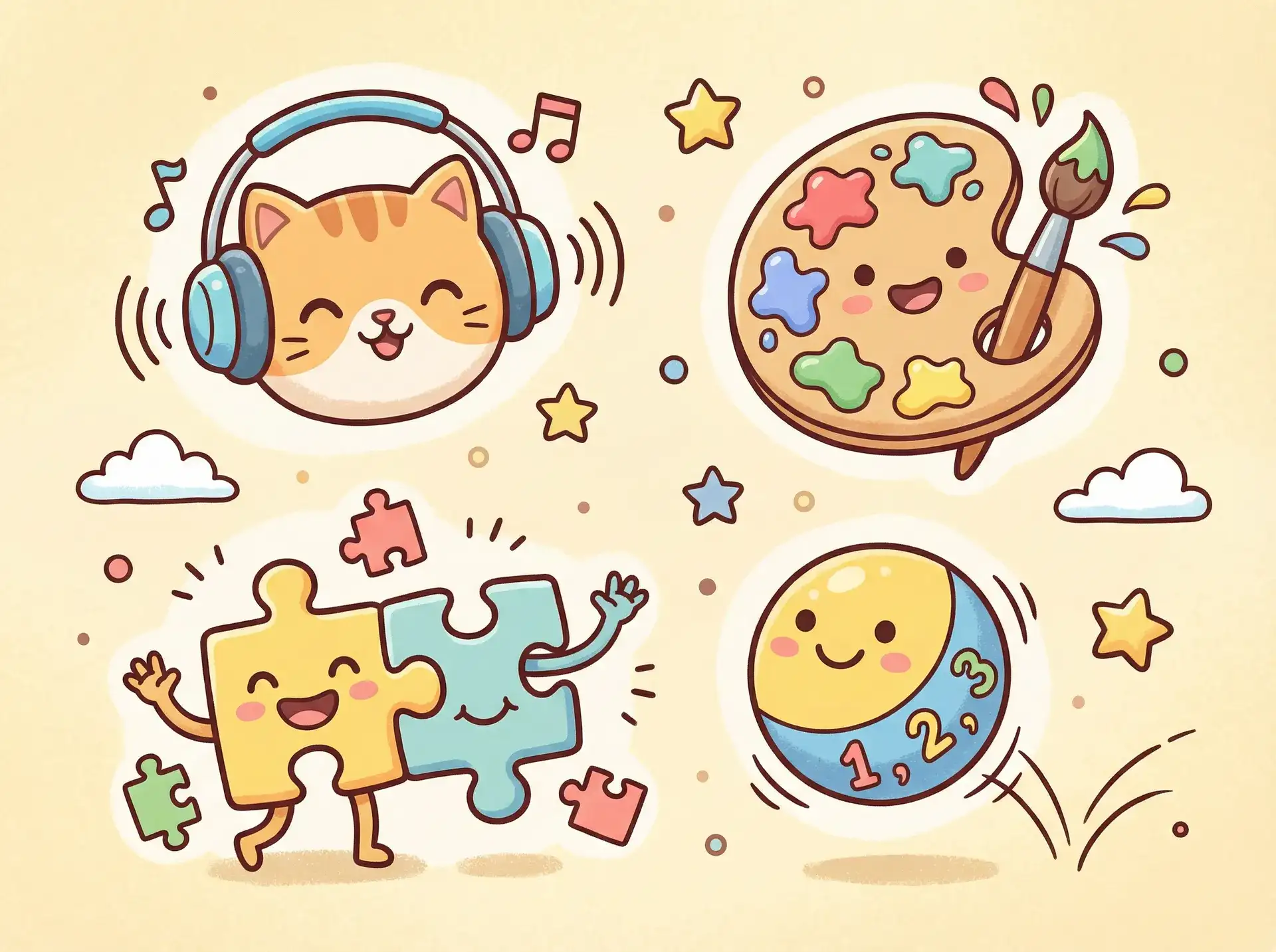 小朋友的手工作品 - 韩剧他们生活的世界 益智创作